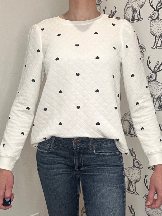 croft & barrow Tops - Women's Mystree French Terry Long Sleeve LtWt Sweatshirt SzS